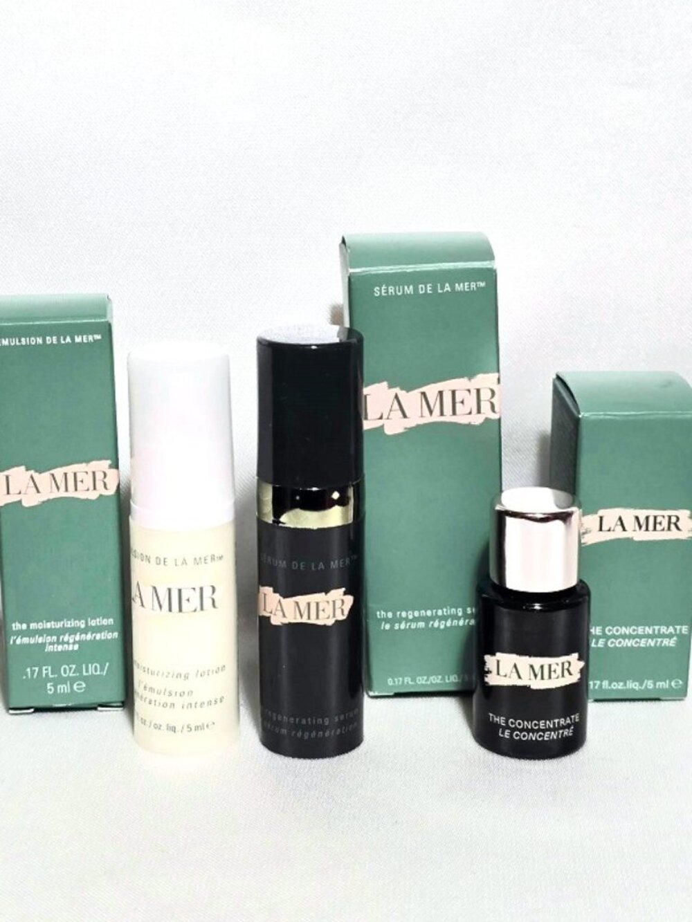 La Mer The Concentrate, The Regenerating Serum & Moisturizing Lotion Set of 3